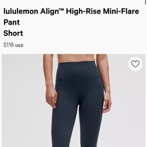 Lululemon Align High-Rise Mini-Flare Pant (short)